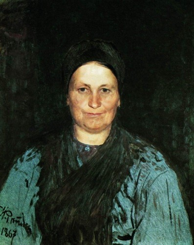 Портрет матери, Репин, 1867