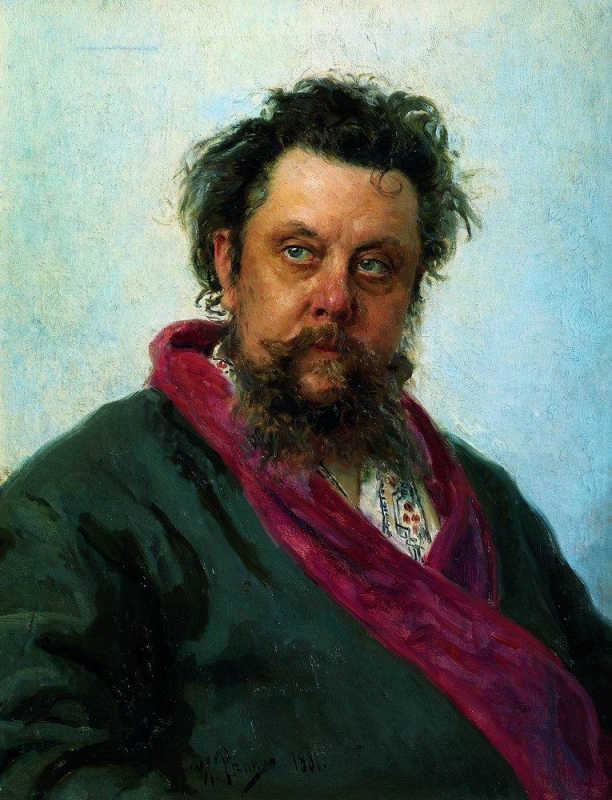 Портрет Мусоргского, Репин, 1881