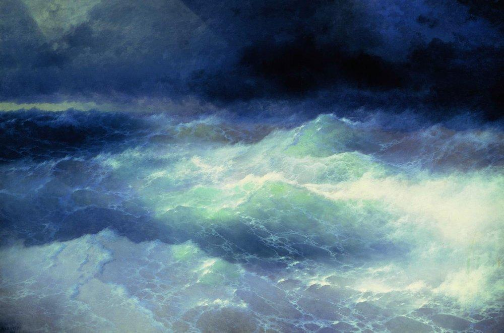 Картина "Среди волн", Айвазовский