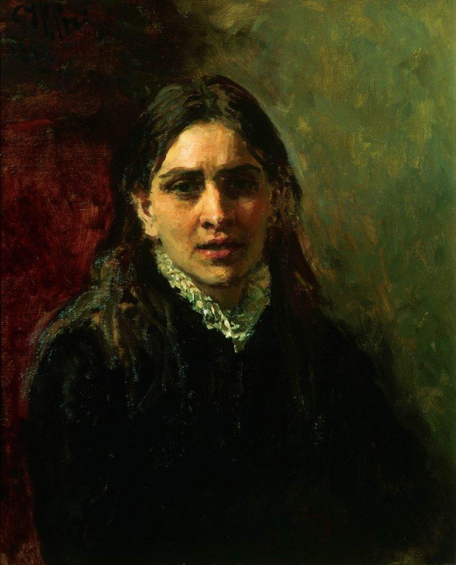 Актриса Пелагея Стрепетова, Репин, 1882